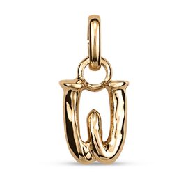 Золотая подвеска буква W малая UNOde50