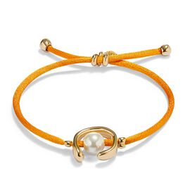 Браслет женский с жемчугом Оранжевый UNOde50 Ser Diferente