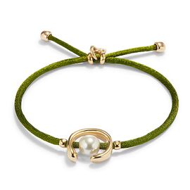 Браслет женский с жемчугом Оливковый UNOde50 Ser Diferente