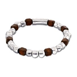 Серебряный браслет из бусин с деревом UNOde50 Ser imparable, Размер (мм): 180