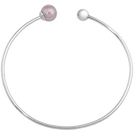 Жесткий браслет женский с органическим жемчугом Majorica Aura