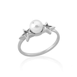 Кольцо женское с органическим жемчугом Rock Star Majorica, Размер (мм): 18,1