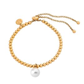 Золотой браслет с органическим жемчугом Majorica Atlas