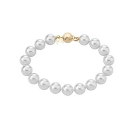 Браслет из органического жемчуга с золотом Majorica Gold Sparkle