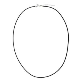 Кожаный шнурок на шею черный Majorica Cordones De Cuero