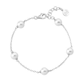 Серебряный браслет женский с жемчугом Majorica Ilusion