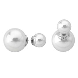 Серебряные серьги женские с жемчугом Majorica Fine silver