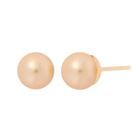 Золотые серьги женские с жемчугом Majorica Lyra