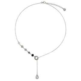 Серебряное колье с жемчугом и муранским стеклом Majorica Murano