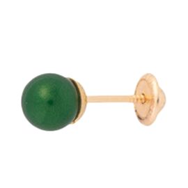 Золотые серьги женские с жемчугом Majorica Baby lyra