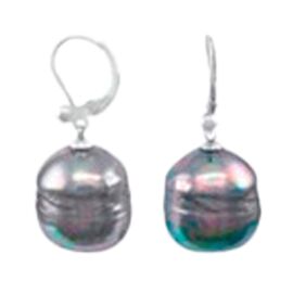 Серебряные серьги женские с жемчугом Majorica Baroque