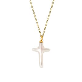 Золотая подвеска с перламутром Majorica Caelum