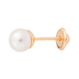 Золотые серьги женские с жемчугом Majorica Cos