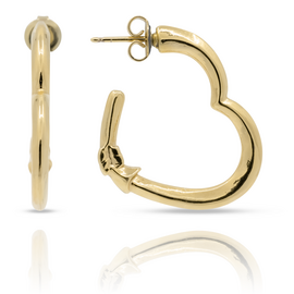 Золотые серьги сердечки Ciclon Mi Amor