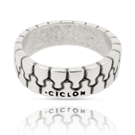 Серебряное кольцо мужское Молния Ciclon Cremallera, Размер (мм): 20,5