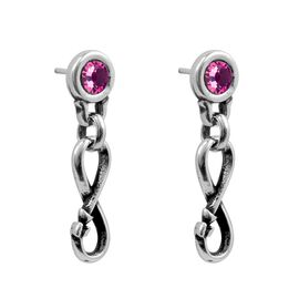 Серебряные серьги с Муранским стеклом Ciclon Sin Fin