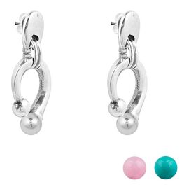 Серебряные серьги с муранским стеклом Ciclon Camaleonica