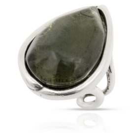 Серебряное кольцо женское с муранским стеклом Ciclon Lizana