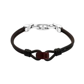 Кожаный браслет с серебряными вставками Ciclon Otto, Размер (мм): 190