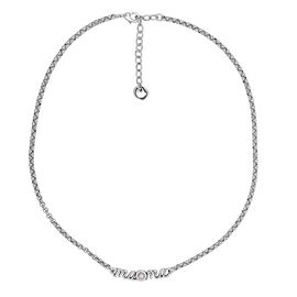 Серебряное колье женское с кристаллом Сваровски Ciclon Por Siempre