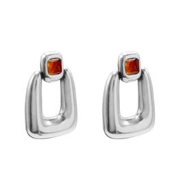 Серебряные серьги женские с муранским стеклом Ciclon Сhik