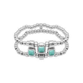 Серебряный браслет женский с муранским стеклом Ciclon Kubik 3