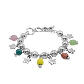 Серебряный браслет с муранским стеклом Ciclon Boreal