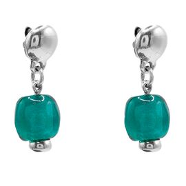 Серебряные серьги с муранским стеклом Ciclon Spheric