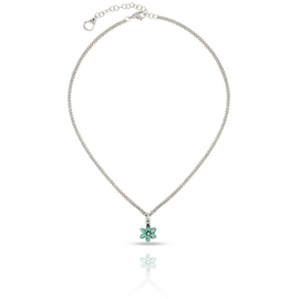 Серебряное колье женское с подвеской Ciclon Flora