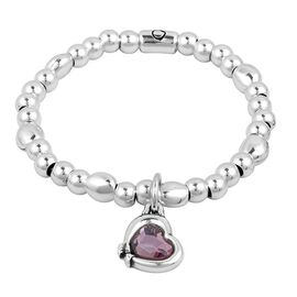 Серебряный браслет с сердечком Ciclon Amada