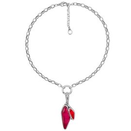 Серебряное колье женское с муранским стеклом Ciclon Joux