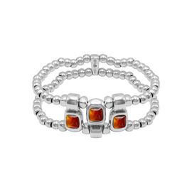 Серебряный браслет женский с муранским стеклом Ciclon Kubik 3
