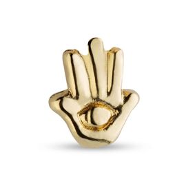 Золотая моносерьга для пирсинга Защитник UNOde50 Protect us