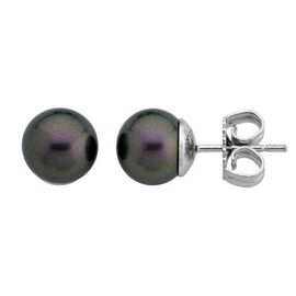 Серебряные серьги с органическим жемчугом Majorica Classic