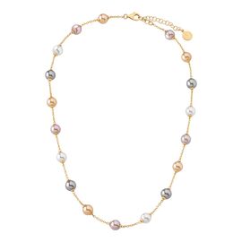 Золотое колье с органическим жемчугом  Majorica Timeless