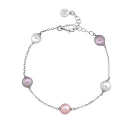 Серебряный браслет женский с жемчугом Majorica Ilusion