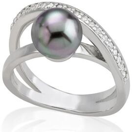 Серебряные серьги гвоздики с органическим жемчугом Majorica Ada