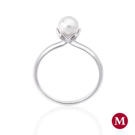 Серебряное кольцо женское с органическим жемчугом Majorica Giselle, Размер (мм): 18,1