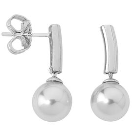 Серебряные серьги с органическим жемчугом Majorica Classic