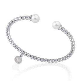 Жесткий браслет женский с органическим жемчугом Majorica Carmen