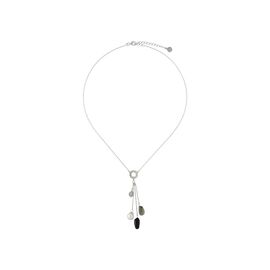 Серебряное колье с белым жемчугом Majorica Murano