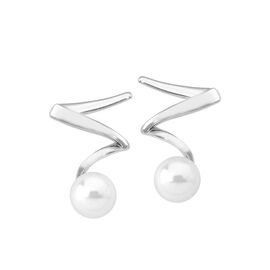 Серебряные серьги с органическим жемчугом Majorica Chasse