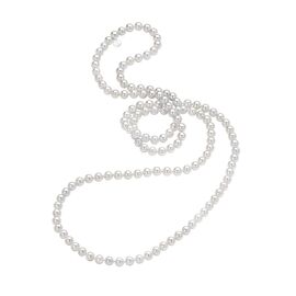 Колье из круглого жемчуга белое Majorica Classic