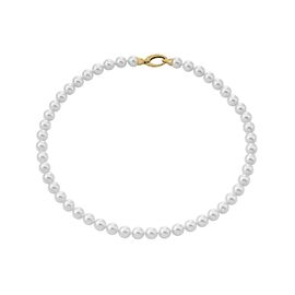 Золотое колье из органического жемчуга Majorica Classic