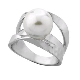 Серебряное кольцо женское с органическим жемчугом Majorica Classic Planet, Размер (мм): 16,85