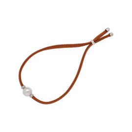Браслет женский с органическим жемчугом кирпичный Majorica Sifnos