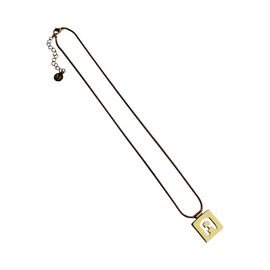 Золотое колье женское с подвеской Majorica Alphabet