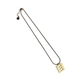 Золотое колье женское с подвеской Majorica Alphabet