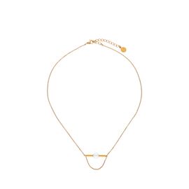 Золотое колье с жемчугом Majorica Lagom