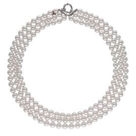 Серебряное ожерелье с жемчугом Majorica Essentials